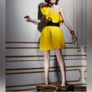 Lanvin h & m yellow dress 2010 collection used once SZ 6